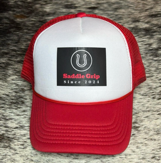 Red Saddle Grip hat